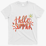 Hello Summer Fun Cute T-Shirt - White