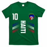 Haiti Soccer Fan Number 10 Graphic Jersey T-Shirt - Green