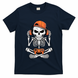 Halloween Skeleton Gamer Video Gaming T-Shirt
