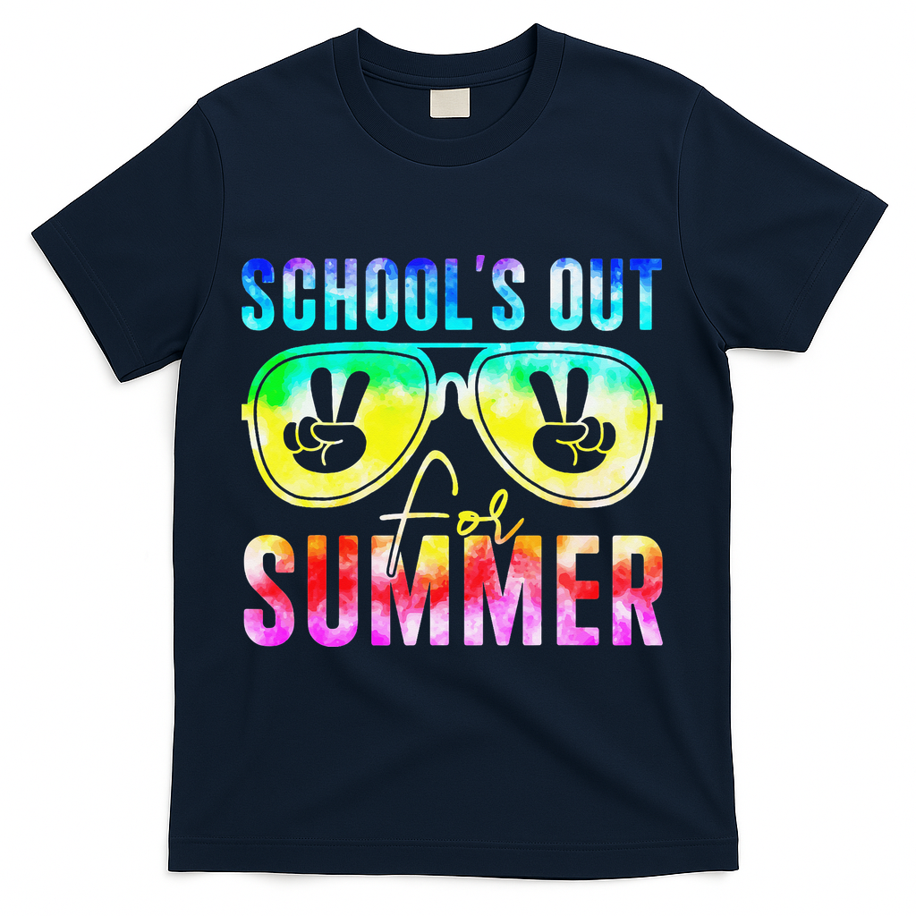 Hello Summer Happy The End Of School Year Teacher Student T-Shirt - Navy