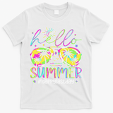 Hello Summer Happy Last Day Of School Teacher Student T-Shirt - White