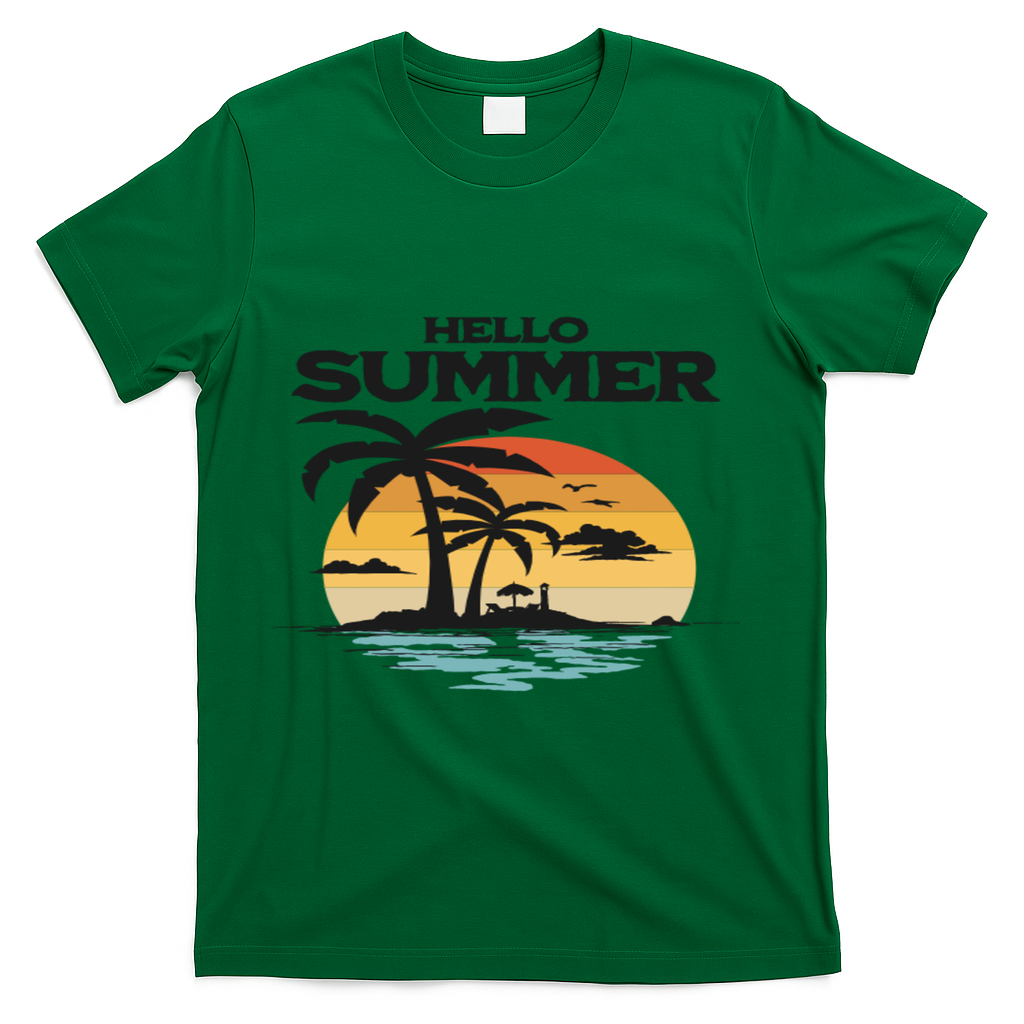 Hello Summer T-Shirt - Green