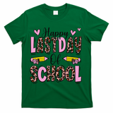Hello Summer Happy Last Day Of School Leopard T-Shirt - Green