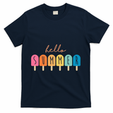 Hello Summer Ice Cream T-Shirt - Navy