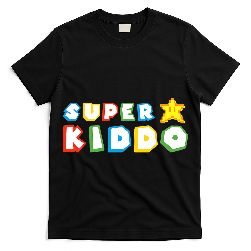 Humor Super Kiddo Gaming Meme Funny Gift For Kiddo T-Shirt
