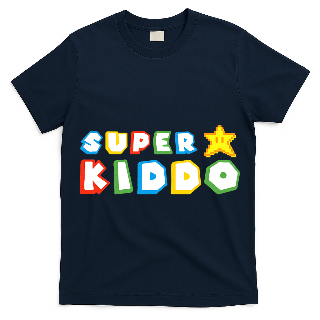 Humor Super Kiddo Gaming Meme Funny Gift For Kiddo T-Shirt