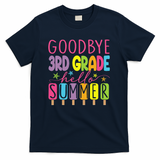 Hello Summer Last Day Of School Goodbye 3rd Grade T-Shirt - Navy