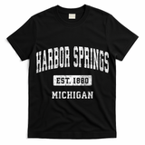 Harbor Springs Michigan Mi Vintage Established Athletic Sports Design T-Shirt