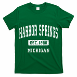 Harbor Springs Michigan Mi Vintage Established Athletic Sports Design T-Shirt