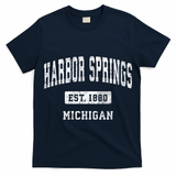 Harbor Springs Michigan Mi Vintage Established Athletic Sports Design T-Shirt