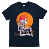 Halloween Shirt Men Boys Gamer Gaming Skeleton T-Shirt