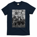 Halloween Straight Outta Nightmare Jack And Sally Oogie Boogie T-Shirt - Navy Blue