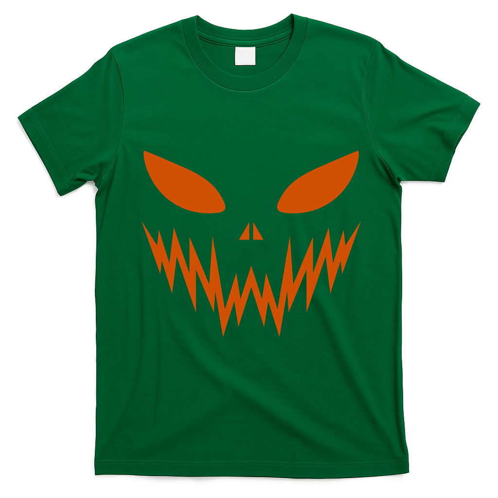 Halloween Spooky Pumpkin T-Shirt - Irish Green