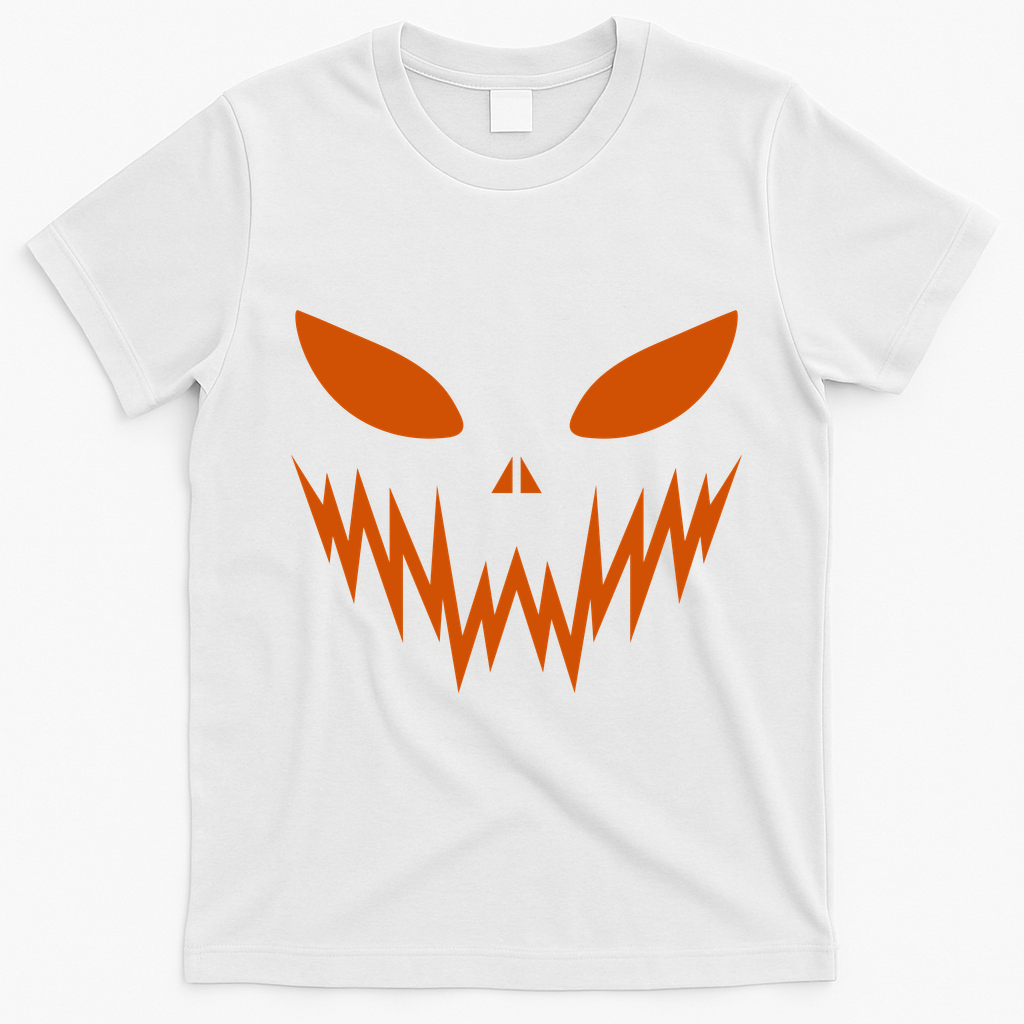 Halloween Spooky Pumpkin T-Shirt - White