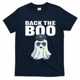 Halloween Spooky Seas The Boo Funny Police Ghost Gift T-Shirt - Navy Blue