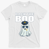 Halloween Spooky Seas The Boo Funny Police Ghost Gift T-Shirt - White
