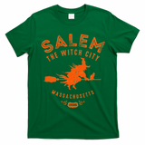 Halloween Salem The Witch City T-Shirt - Irish Green