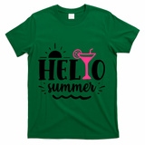 Hello Summer Vacation Fun T-Shirt - Green