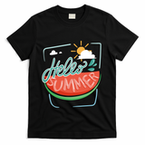 Hello Summer Watermelon Sunshine T-Shirt - Black