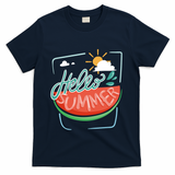 Hello Summer Watermelon Sunshine T-Shirt - Navy