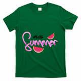 Hello Summer Watermelon Retro T-Shirt - Green