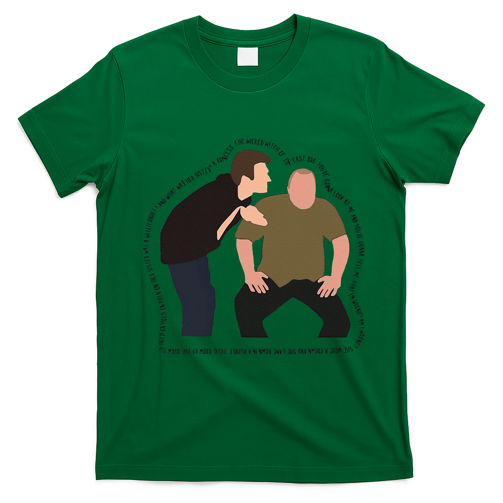 Her Sister Was A Witch Bro Funny Halloween T-Shirt - Irish Green