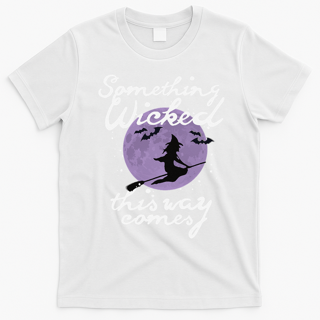 Halloween SOMETHING WICKED This WAY COMES Shakespeare T-Shirt - White