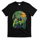 Halloween Skeleton Zombie Gaming Controller Mummy Gift T-Shirt