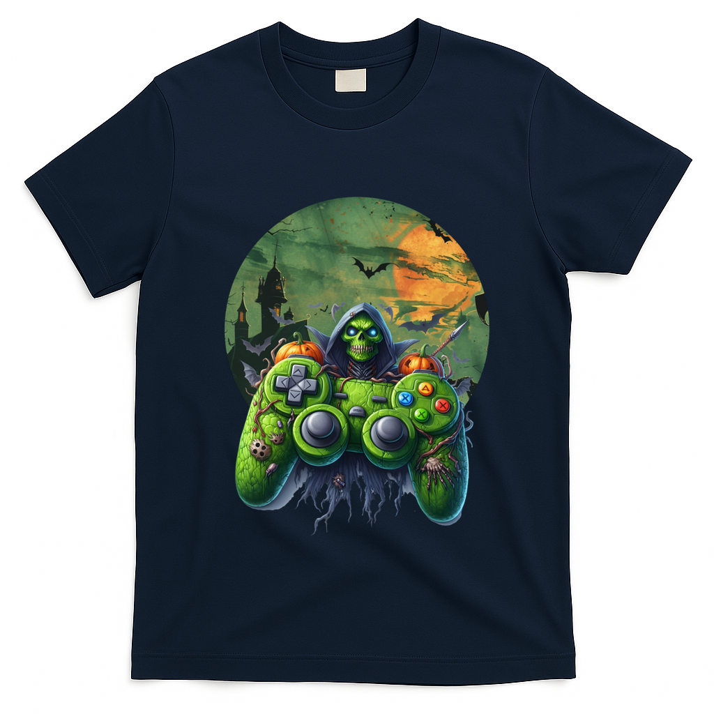 Halloween Skeleton Zombie Gaming Controller Mummy Gift T-Shirt