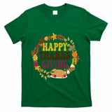 Happy Thanksgiving Fall Holiday T-Shirt - Green
