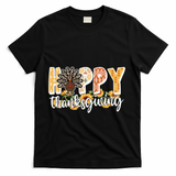 Happy Thanksgiving Turkey Cute Holiday T-Shirt - Black