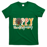Happy Thanksgiving Turkey Cute Holiday T-Shirt - Green