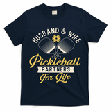 Husband & Wife Couple Pickleball Player Pickleballers T-Shirt