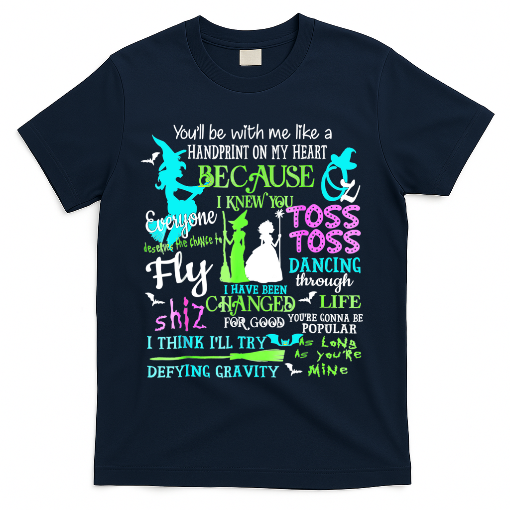 Halloween Wicked Musical T-Shirt - Navy