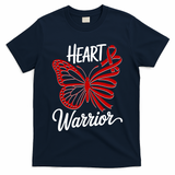 Heart Warrior Red Ribbon Butterfly Heart Health Awareness T-Shirt