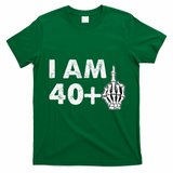 Im 41 Years Old Funny Skeleton Middle Finger 41st Birthday T-Shirt - Irish Green