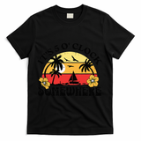 Its 5 O’clock Somewhere Summer Retro Sunset Drinking T-Shirt - Black