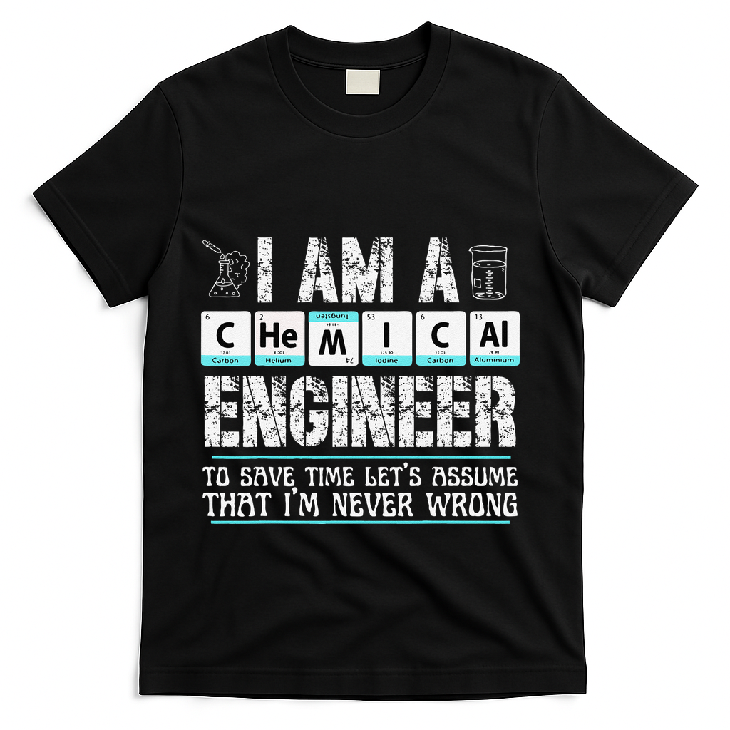 I Am A Chemical Engineer To Save Time LetS Assume T-Shirt - Black