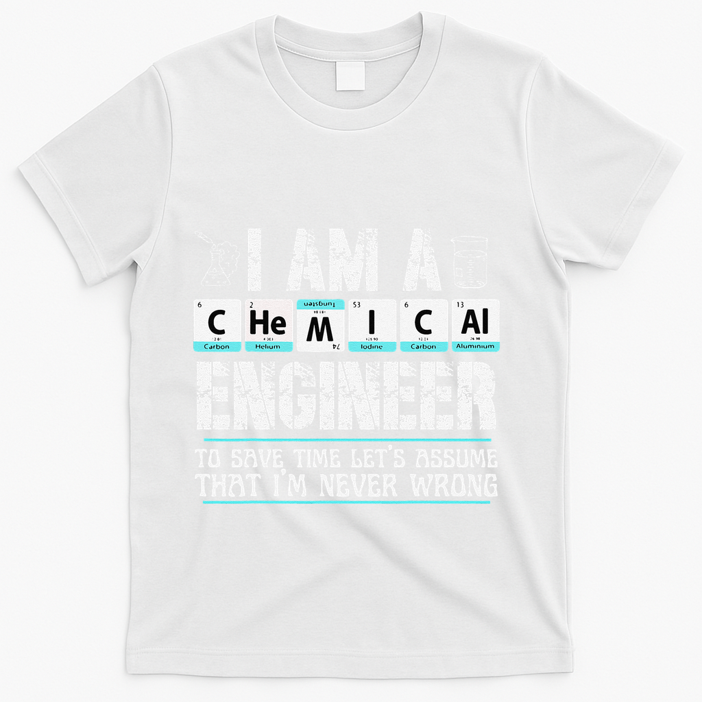 I Am A Chemical Engineer To Save Time LetS Assume T-Shirt - White