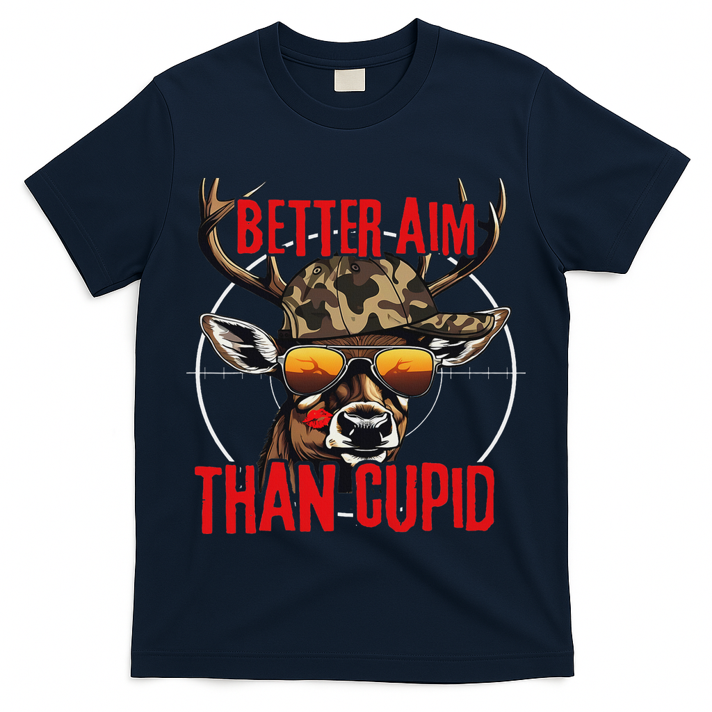 I Aim Better Than Cupid Hunting Valentine?? Day T-Shirt