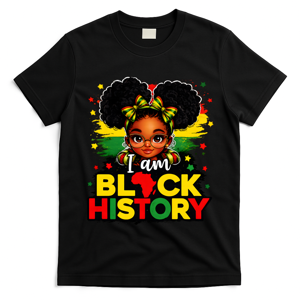 I Am Black History Coquette Pride African T-Shirt
