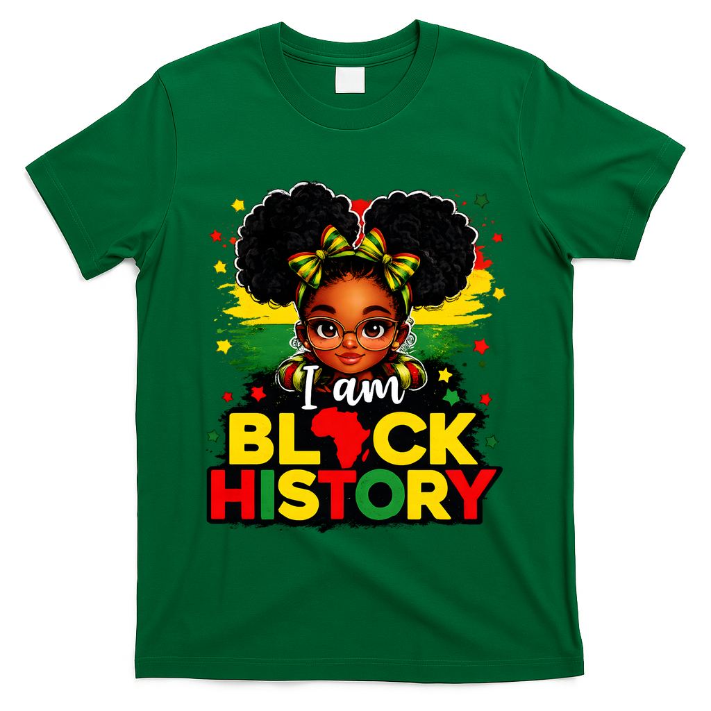 I Am Black History Coquette Pride African T-Shirt