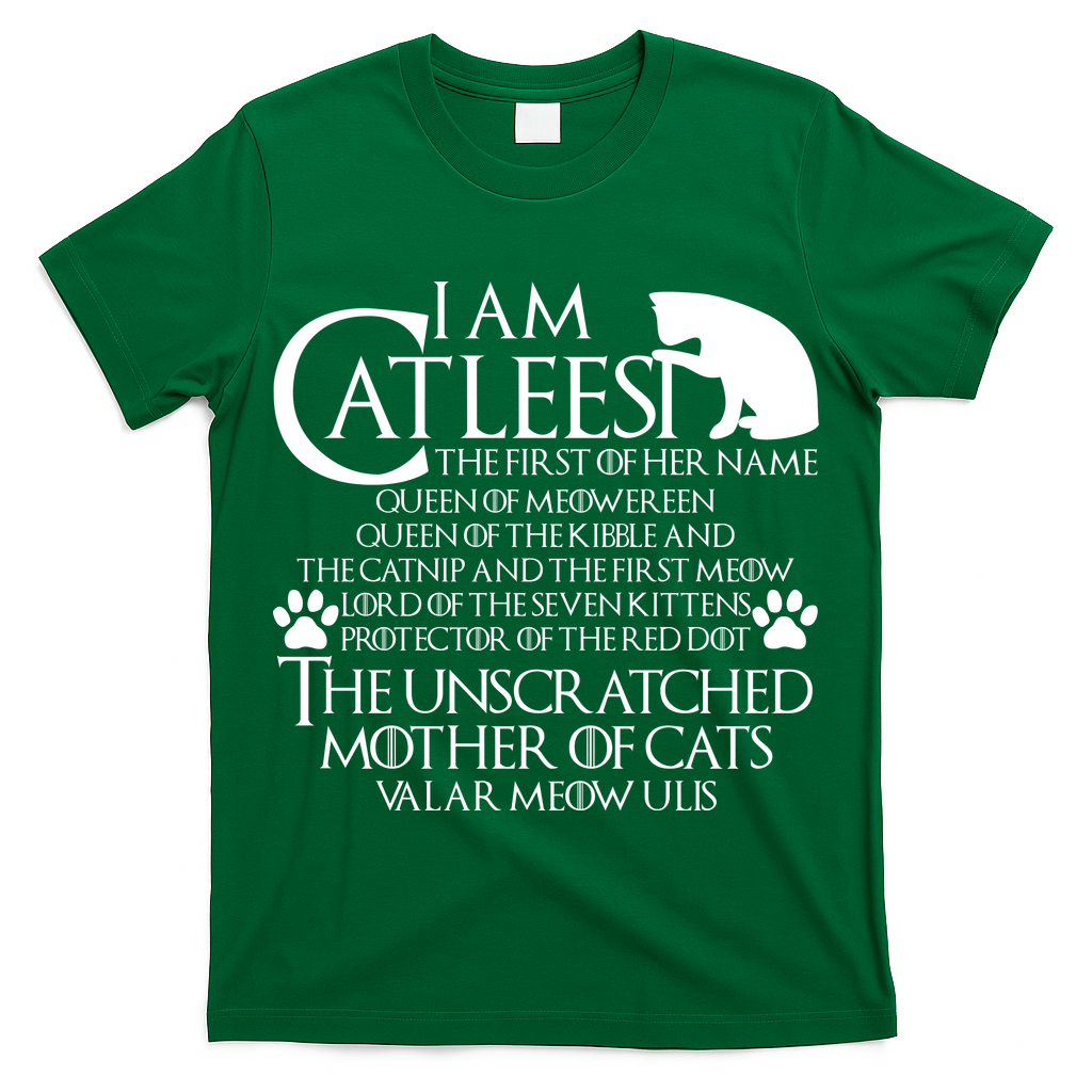 I Am The Catleesi Mother Of Cats T-Shirt