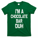 Im A Chocolate Bar Duh Halloween Costume T-Shirt - Irish Green