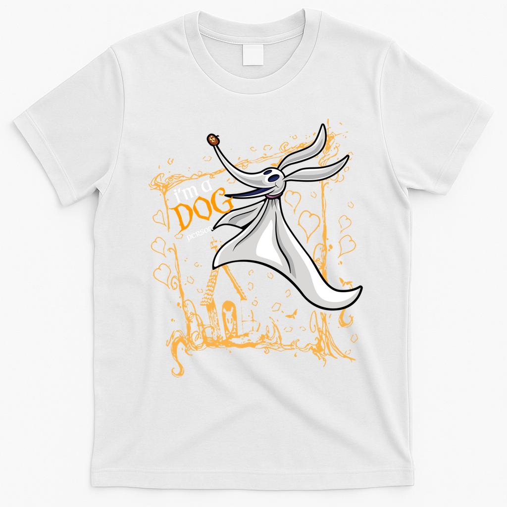 I’M A Dog Person Halloween Dog Zero Dog Nightmare T-Shirt - White