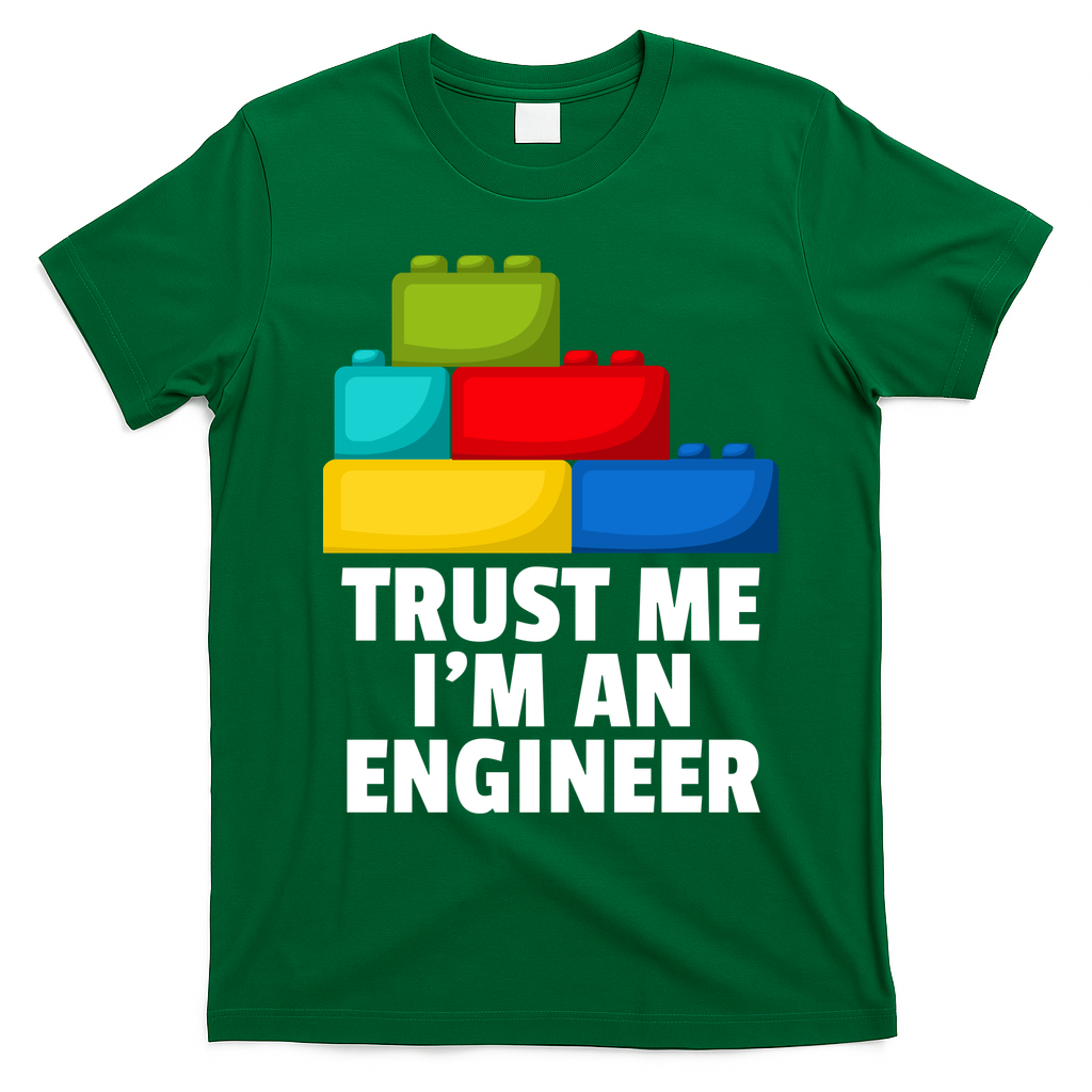 I´m An Engineer Building Blocks Brick Toy Builder T-Shirt - Irish Green