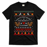 ItS A Funny Squeaky Sound Christmas Squirrel Ugly Funny Gift T-Shirt - Black