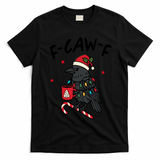 It’s An F-Caw-F Kind Of Christmas Crow Xmas T-Shirt - Black