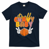 Its All Gravy Baby Pumpkin Fall Funny T-Shirt - Navy