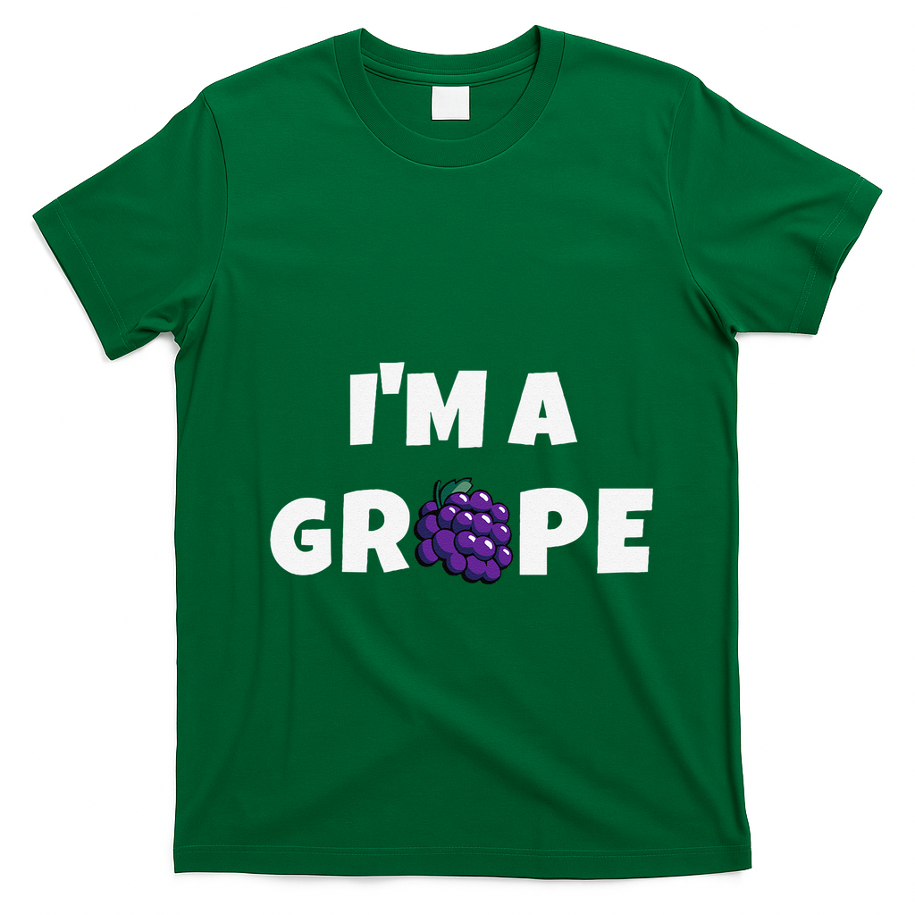 Im A Grape Halloween Grape Costume T-Shirt - Irish Green